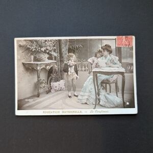 10/$25 Vintage Postmarked Romantic French RPPC Ephemera